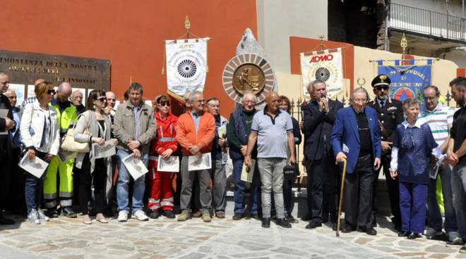 A Castello di Annone inaugurato il monumento del comitato ADMO a ricordo di Bruno Grana