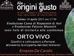 Asti: Quarta conferenza del ciclo dedicato alla mostra “Alle origini del gusto. Il cibo a Pompei e nell’Italia antica”