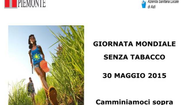 Sabato 30 maggio Giornata Mondiale Senza Tabacco