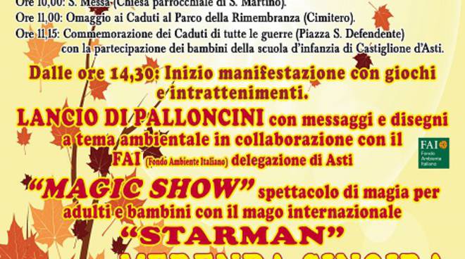 San Martino 2015 a Castiglione d’Asti: domenica 8 novembre ce n'è per tutti i gusti!