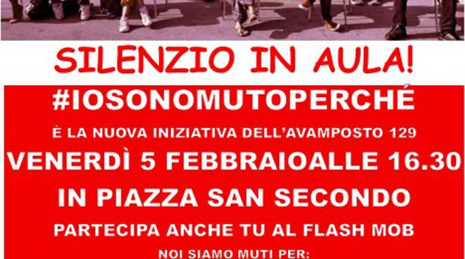 Venerdì 5 febbraio ad Asti il presidio dell’Avamposto 129 contro ''La buona Scuola''