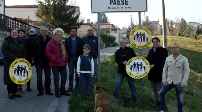 A San Marzanotto i cartelli stradali della “Zona controllo del vicinato”