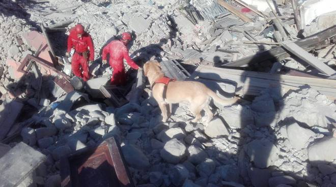 Terremoto in Centro Italia: l'intervento del Soccorso Alpino e Speleologico Piemontese (foto)