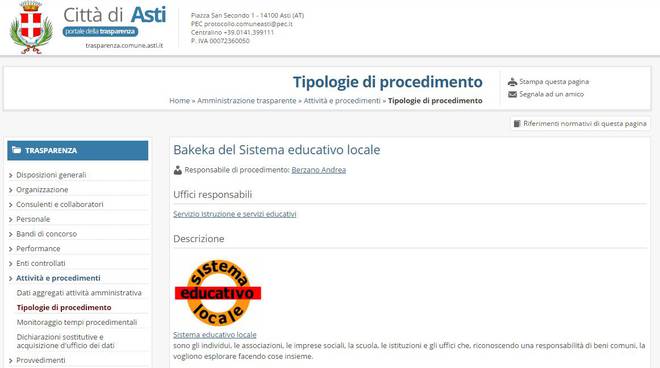 Asti, on line una Bakeka di proposte educative rivolte alla scuola