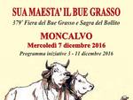 Domani a Moncalvo la 379° edizione della Fiera del Bue Grasso e del Bollito Misto