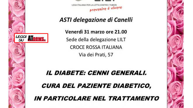 A Canelli con la LILT si parla di Diabete