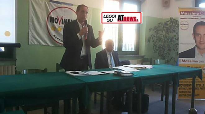Asti, oggi nuovo incontro del Movimento 5 Stelle con il candidato sindaco Massimo Cerruti