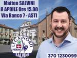 Matteo Salvini ad Asti per inaugurare la nuova sede elettorale della Lega Nord 