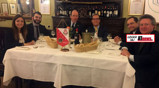 Serata conviviale del Lions Club Asti Host e Associazione culturale Italia-Israele di Asti