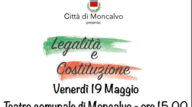 A Moncalvo la Seconda edizione di “Legalità e Costituzione”