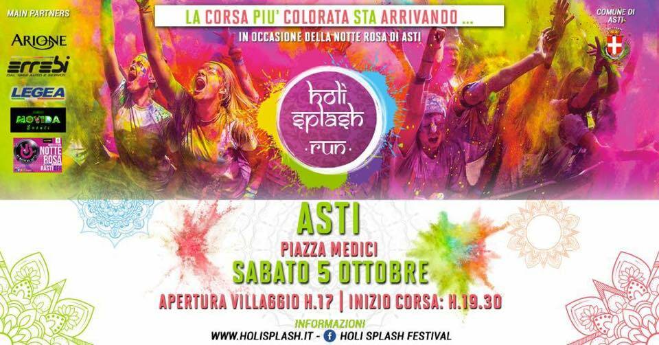 holi splash run asti nuovo