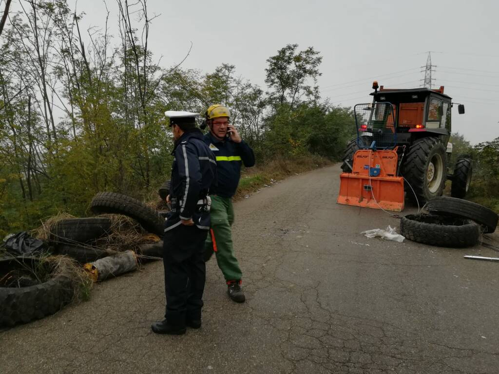 Pulizia Cavalcavia via Guerra Protezione Civile Asti