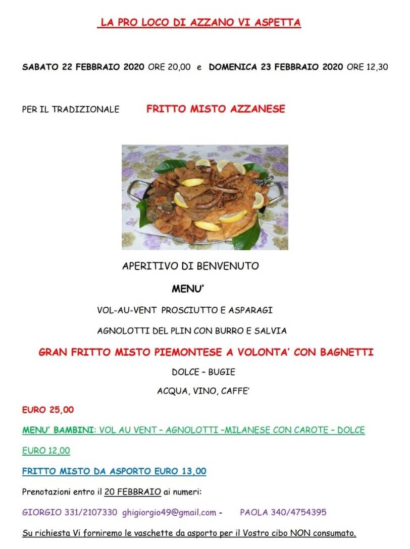 fritto misto azzano 2020