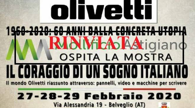 mostra olivetti belveglio rinviata