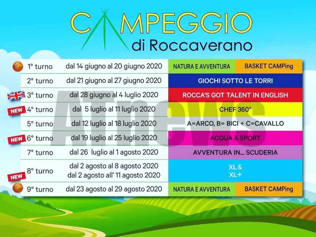 campeggio di roccaverano 2020