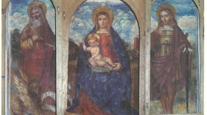 madonna col bambino tra san marco e san secondo