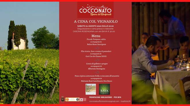 a cena col vignaiolo 1 agosto