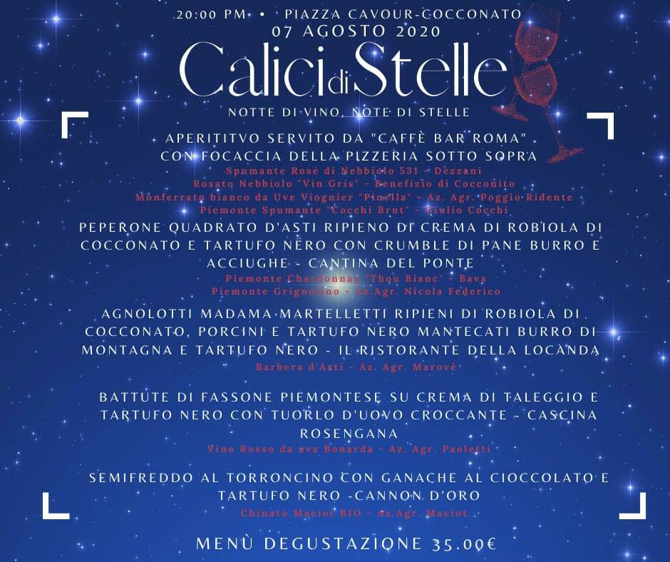 calici di stelle cocconato