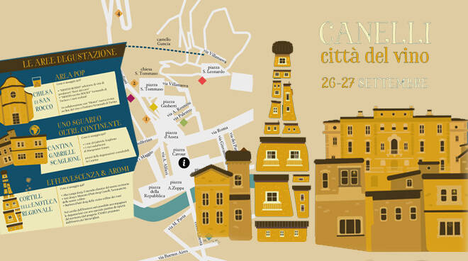 Canelli Città del Vino, tre giorni di degustazioni, enogastronomia, arte e tradizioni