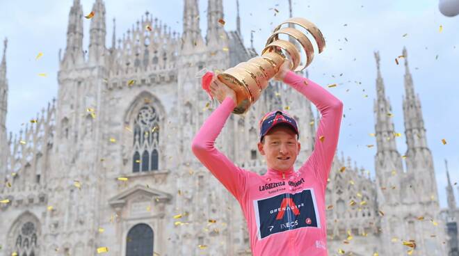 Giro d'Italia 2020 vincitore Tao Geoghegan Hart photo credi LaPresse