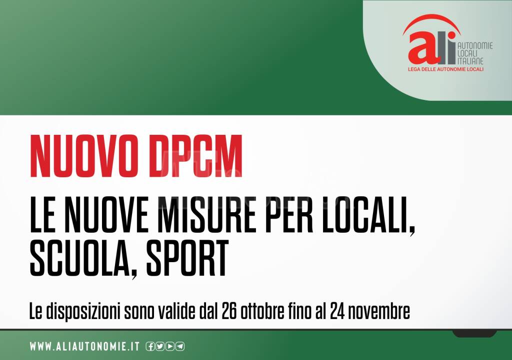 infografiche dpcm 25102020