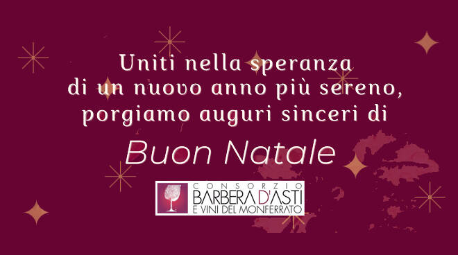 Natale 2020, gli auguri del Consorzio Barbera d'Asti e Vini del Monferrato