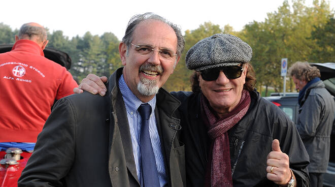 Giorgio Gianuzzi con Brian Johnson