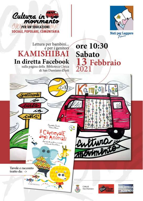 Biblioteca di San Damiano, domani diretta con letture, tavole e musica con il Kamishibai