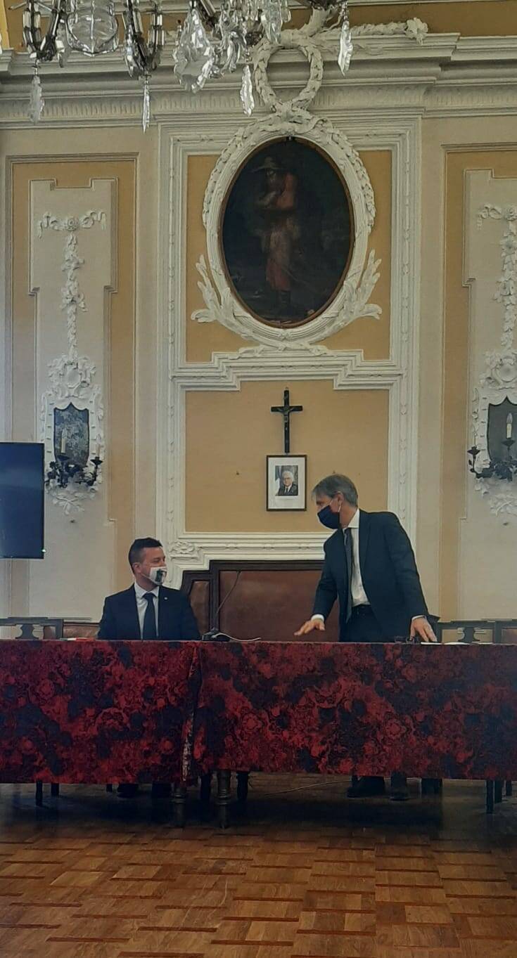 incontro questore sebastiano salvo  comune san damiano