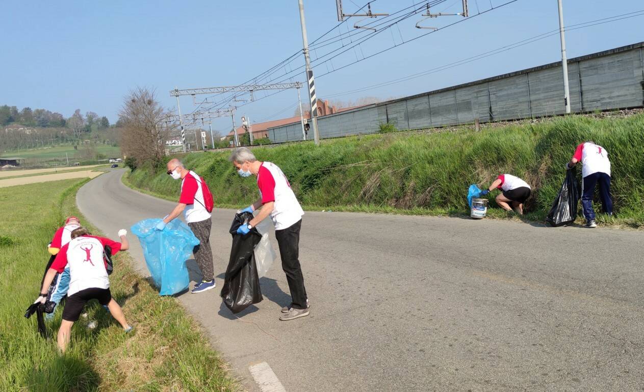 sfida raccolta rifiuti Ambasciatori per lo Sport della città di Asti