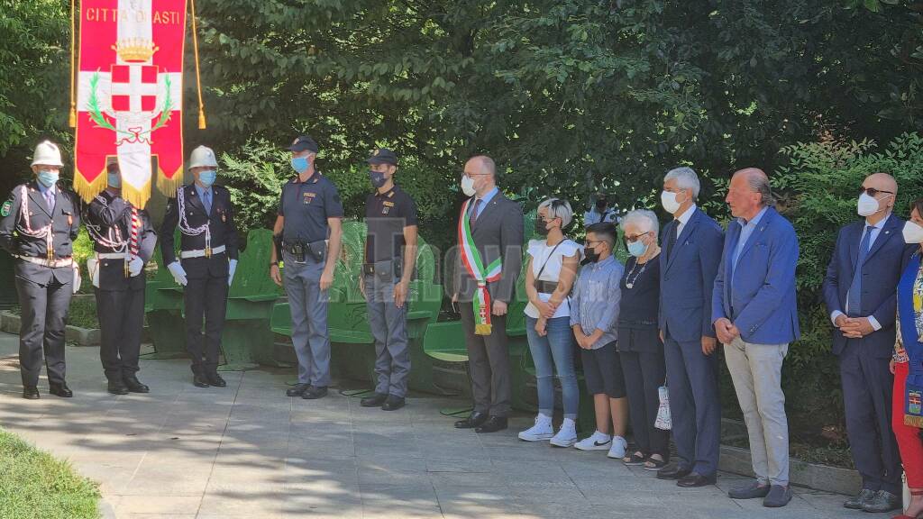 Cerimonia di commemorazione ad Asti in ricordo di Mauro Alganon 