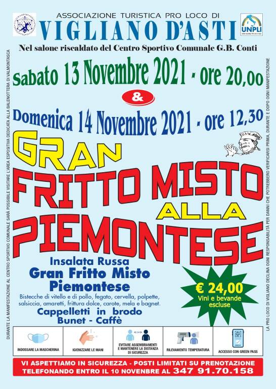 eventi vigliano 13/14 novembre 2021