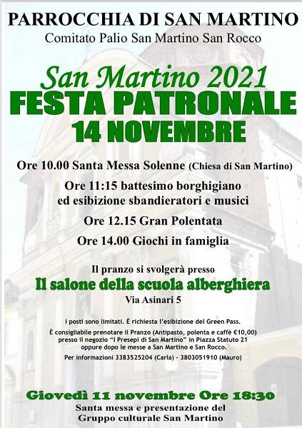 festeggiamenti patronali san martino