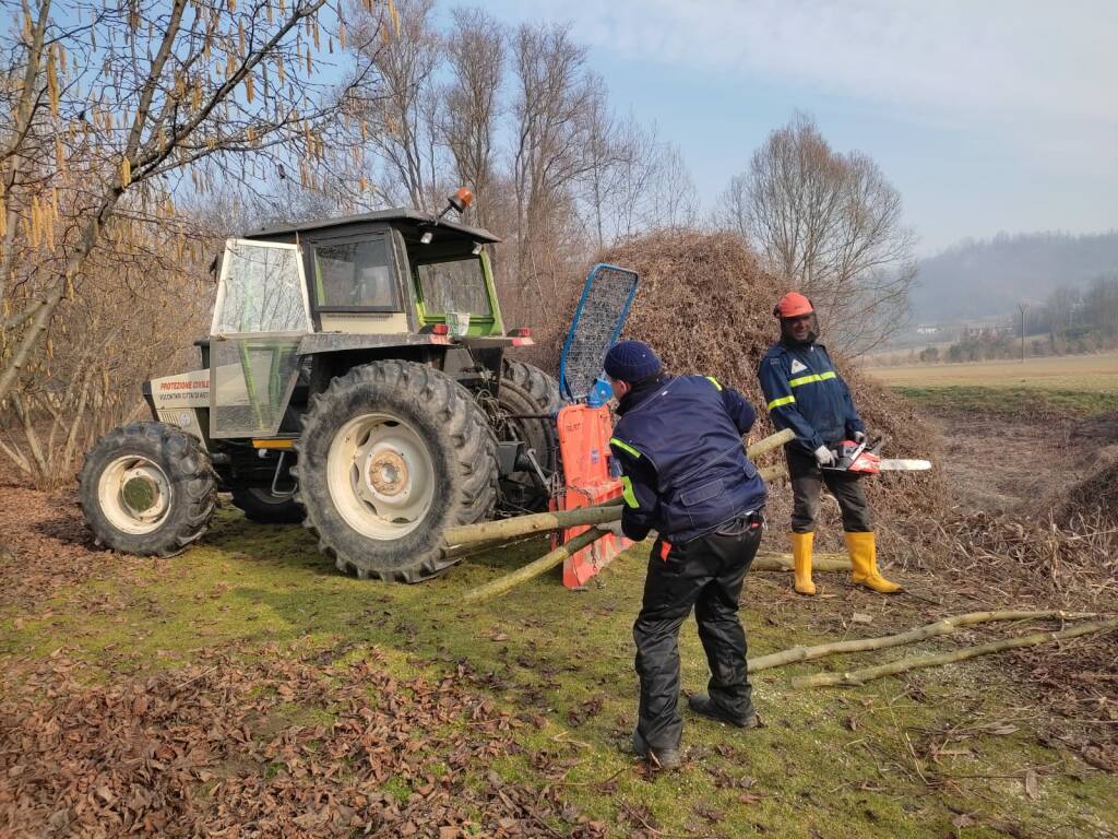 intervento dell'Associazione Volontari Protezione Civile Città di Asti  pontesuero