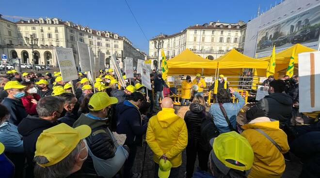 Protesta coldiretti Piemonte caro bollette