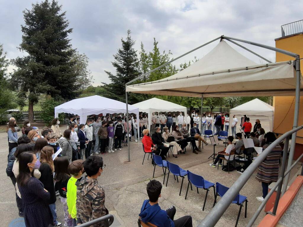 inaugurazione aula musica scuola media zandrino mombercelli