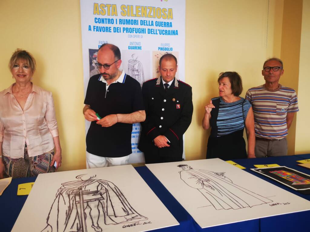 Inaugurazione Asta silenziosa a favore dei profughi ucraini dell'associazione "Il Dono del Volo"