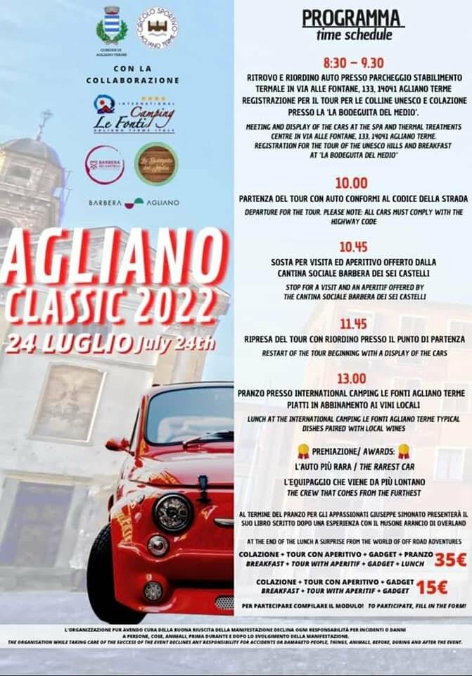 eventi agliano 23 24 luglio 2022