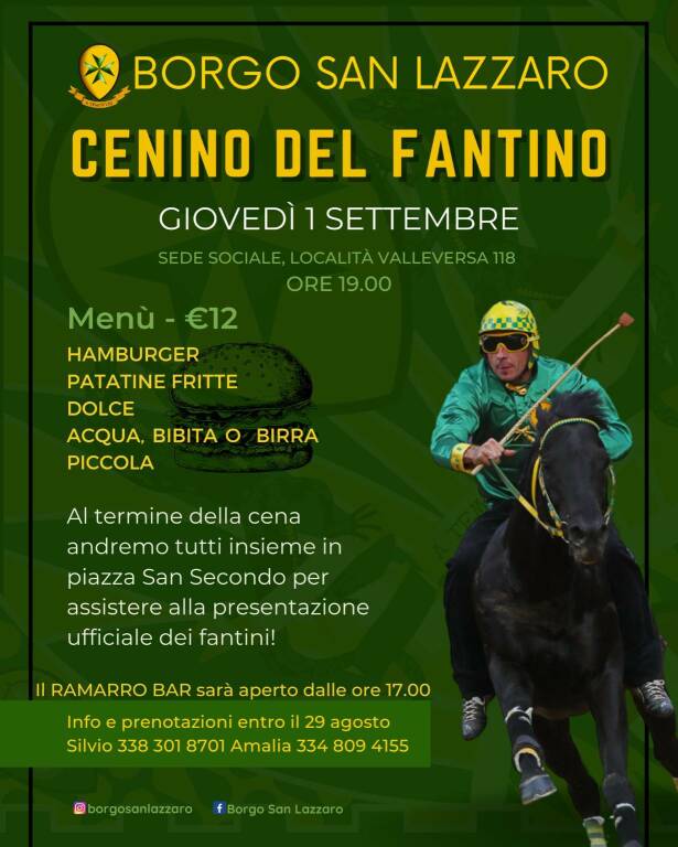 eventi palio 2022 san lazzaro