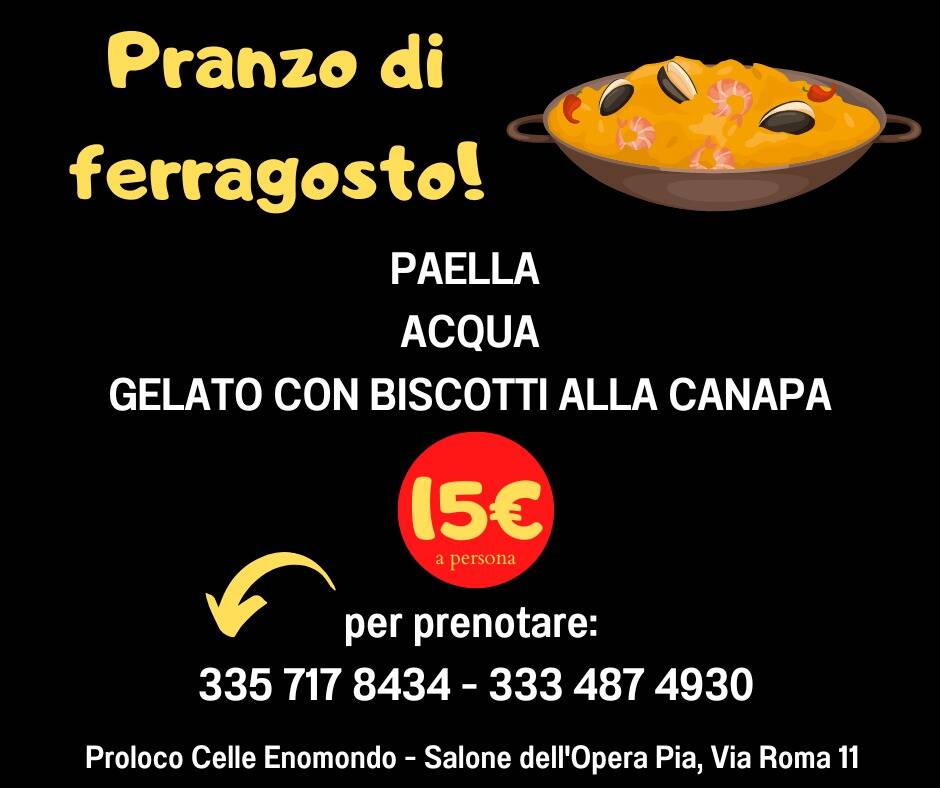 pranzo celle ferragosto