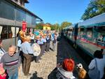 L'arrivo del treno storico a Montiglio Monferrato