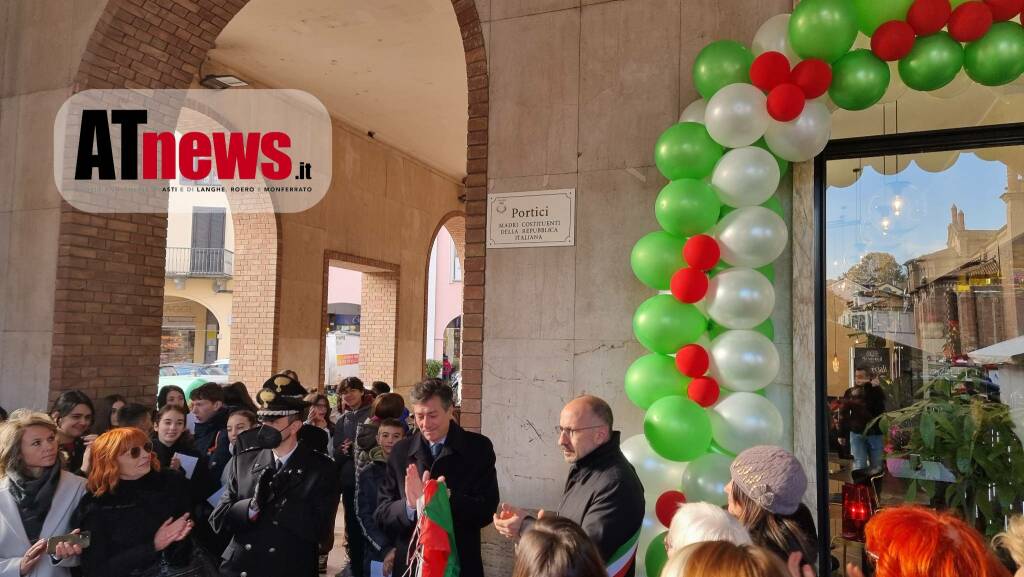 inaugurazione  portici madri Costituenti 