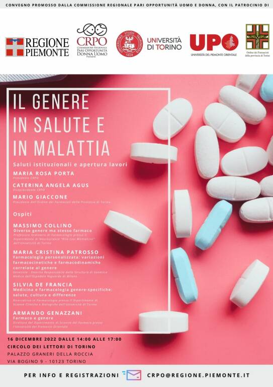 farmacologia di genere convegno