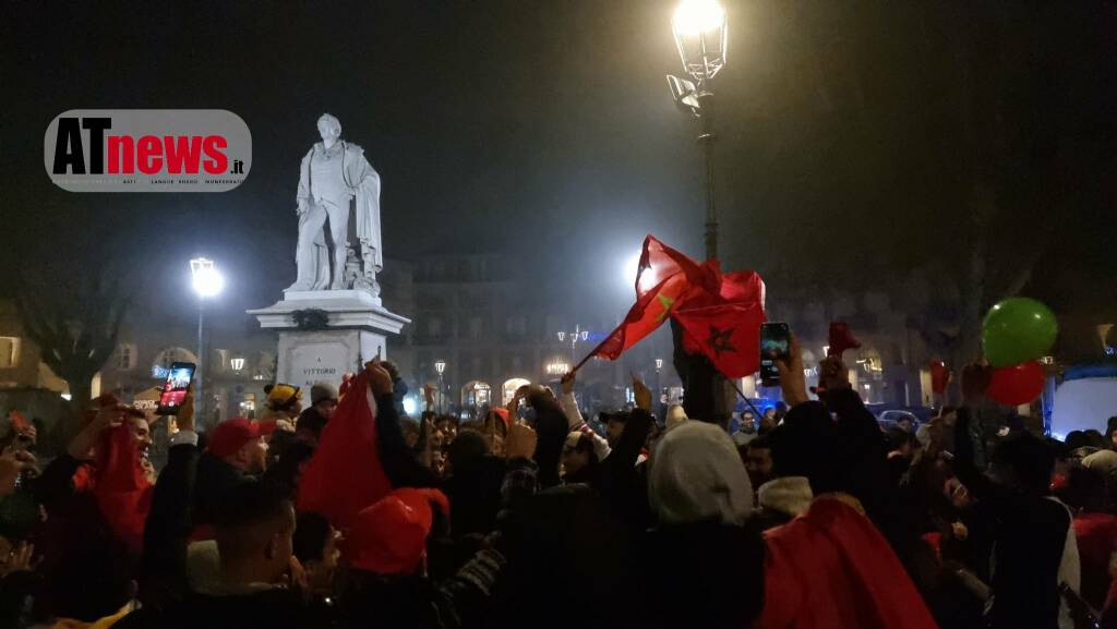 Festeggiamenti comunità marocchina asti per la conquista della semifinale 