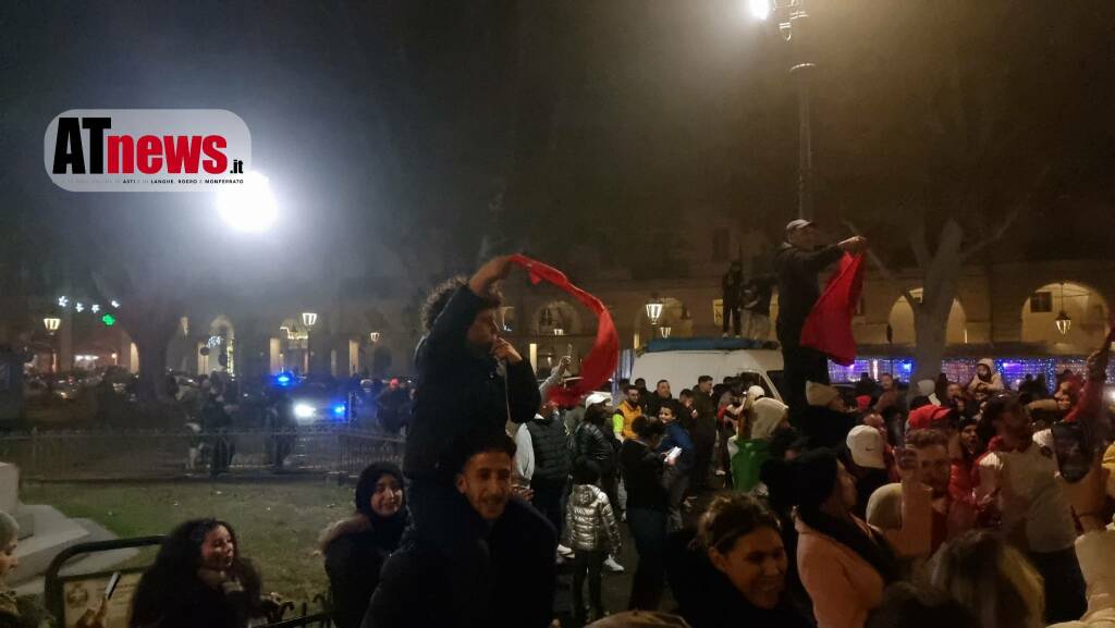 Festeggiamenti comunità marocchina asti per la conquista della semifinale 