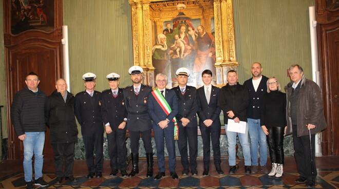 Encomio Nastrino Covid Polizia Municipale Alba