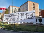 striscione protesta ambulanti