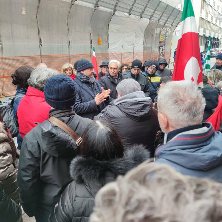 Presidio lavoratori Maina consiglio regionale CGIL