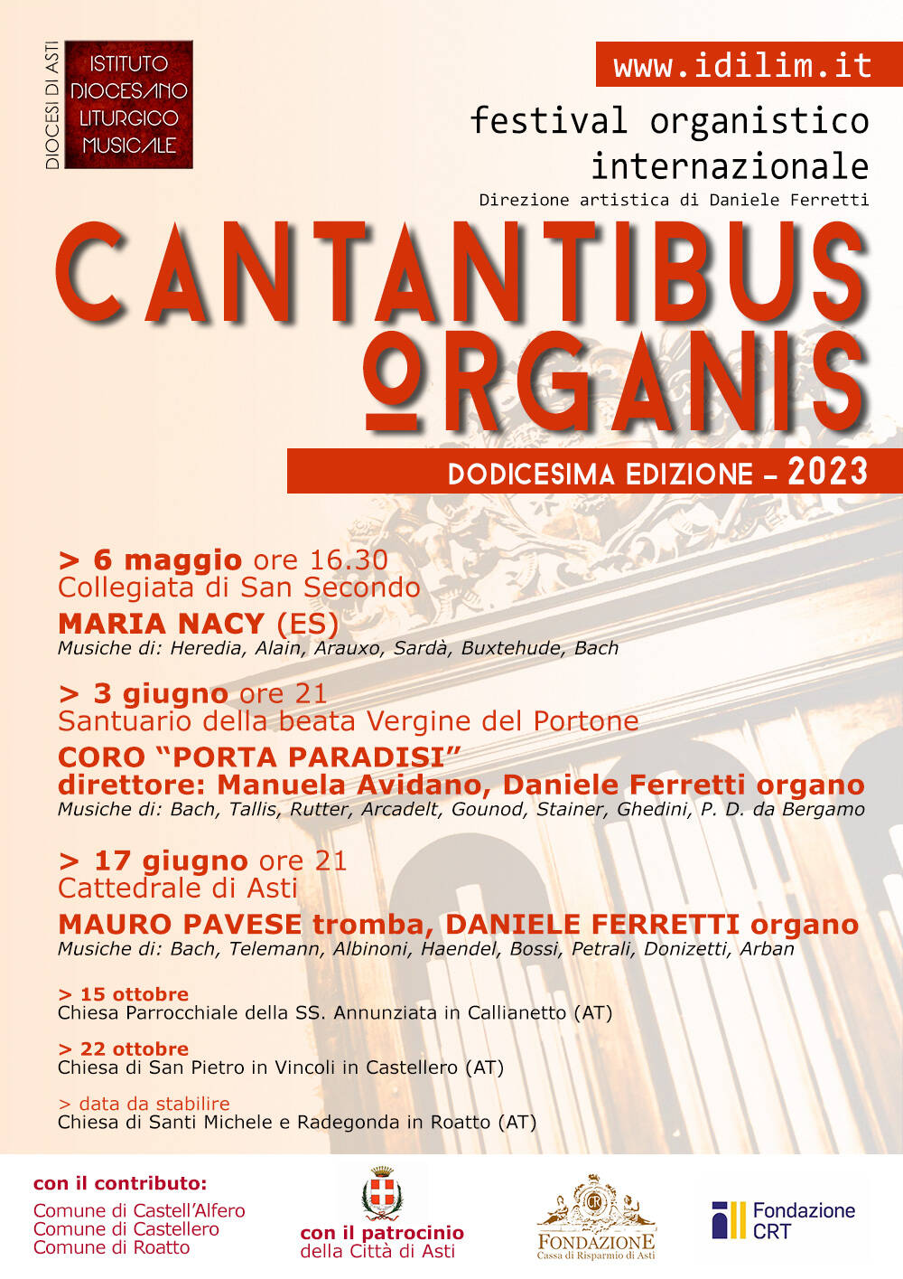 festival organistico “Cantantibus Organis” 2023