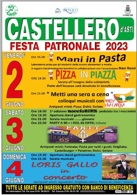 Mani in Pasta 2023 & Festa Patronale